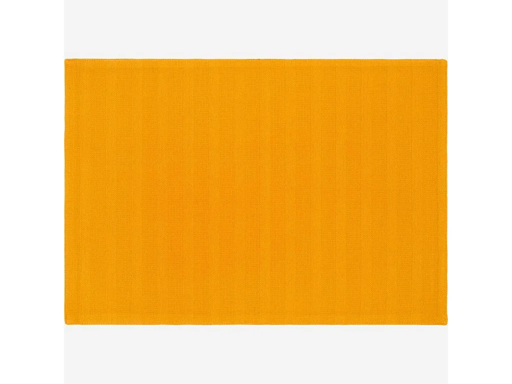 Habitat - Set de table 50x35cm en coton jaune moutarde (Lot de 6) - Avignon