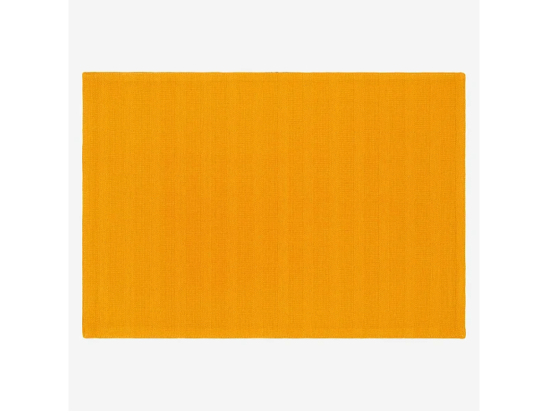 Habitat - Set de table 50x35cm en coton jaune moutarde (Lot de 6) - Avignon