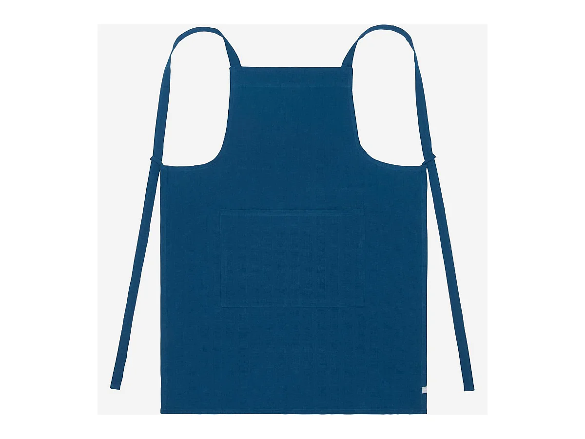 Habitat - Tablier de cuisine en coton - Bleu cobalt - Avignon