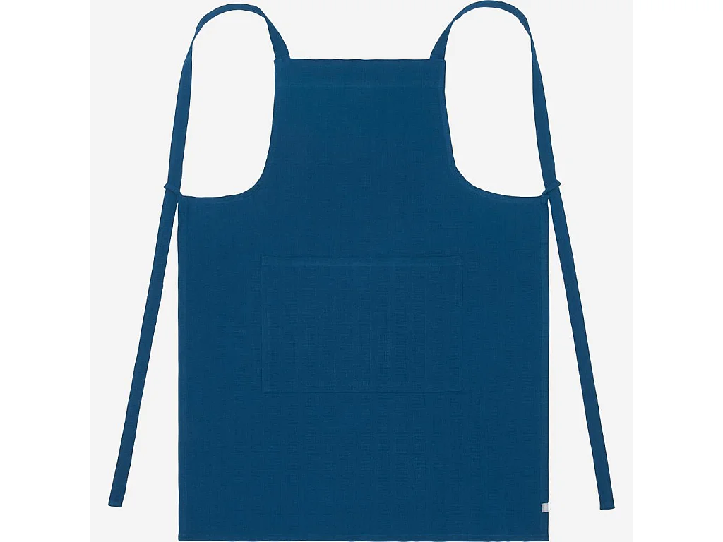 Habitat - Tablier de cuisine en coton - Bleu cobalt - Avignon