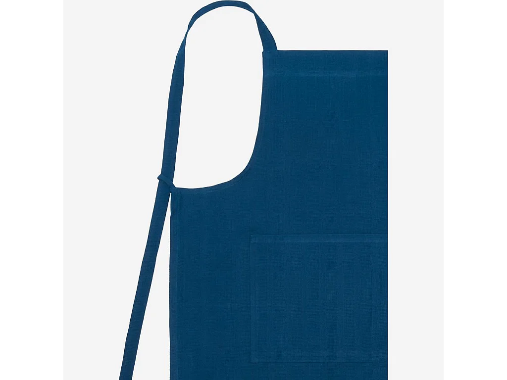 Habitat - Tablier de cuisine en coton - Bleu cobalt - Avignon