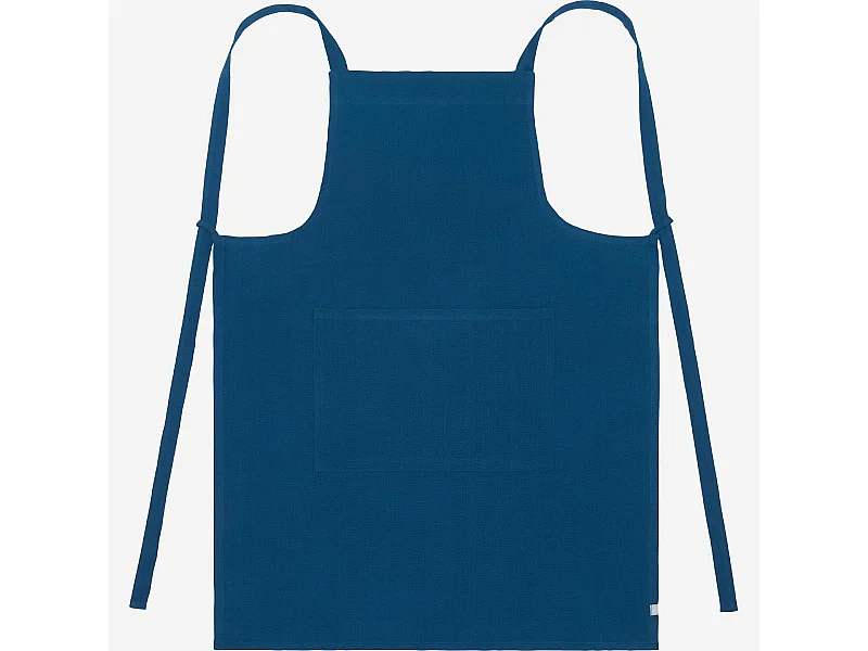 Habitat - Tablier de cuisine en coton - Bleu cobalt - Avignon