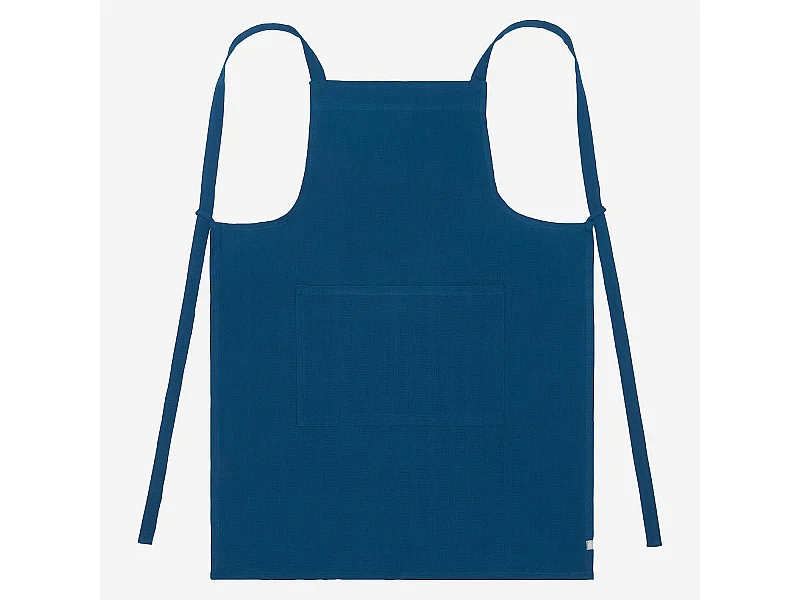 Habitat - Tablier de cuisine en coton - Bleu cobalt - Avignon