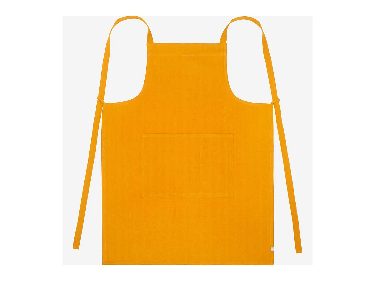 Habitat - Tablier de cuisine en coton - Jaune moutarde - Avignon