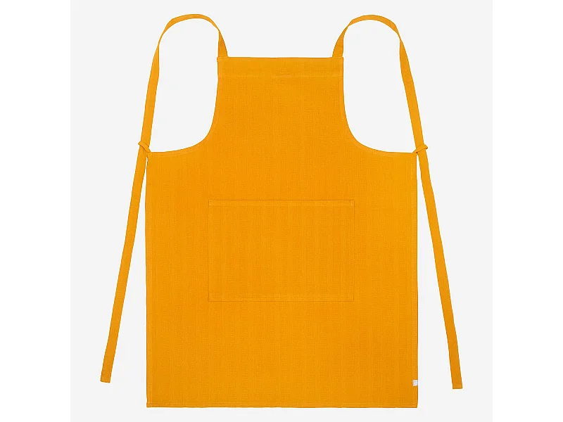 Habitat - Tablier de cuisine en coton - Jaune moutarde - Avignon