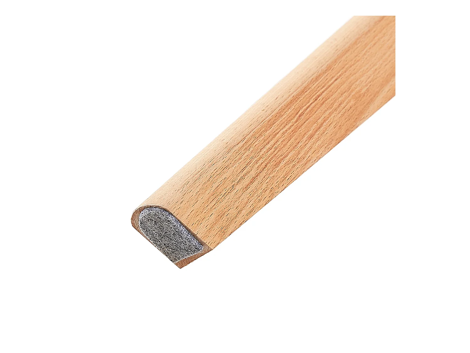 Lot de 4 chaises scandinaves avec pieds en bois de hêtre, chaises de cuisine transparentes avec coussin en cuir PU blanc