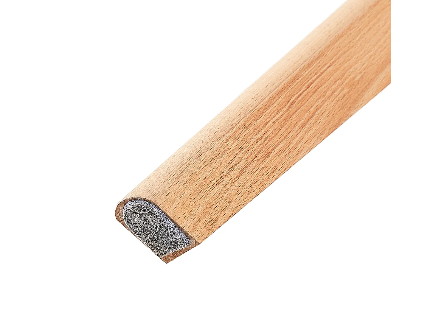 Lot de 4 chaises scandinaves avec pieds en bois de hêtre, chaises de cuisine transparentes avec coussin en cuir PU blanc