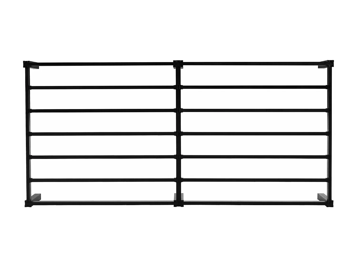 Lit Simple Cadre de Lit Plateforme en métal avec Rangement sous Le lit, Lit Adolescent,lit 90 x 200 cm, Assemblage Rapide sans Vis, Noir