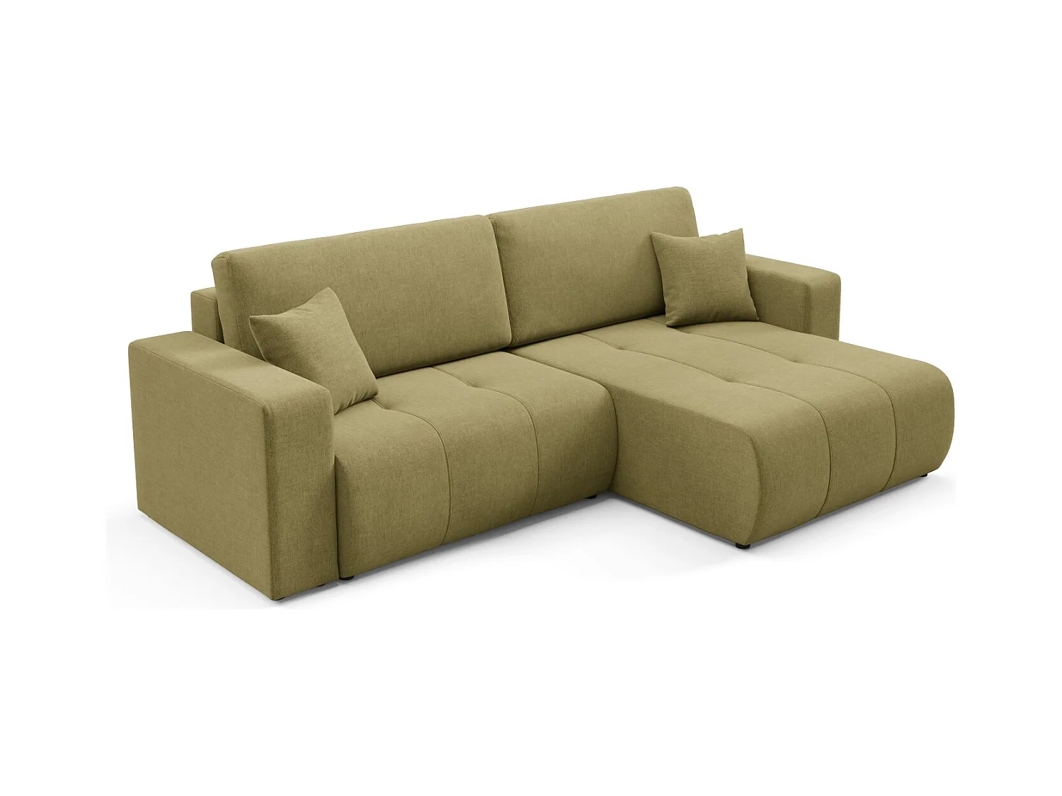 Ecksofa mit Schlaffunktion MOLINIO L Olivgrün