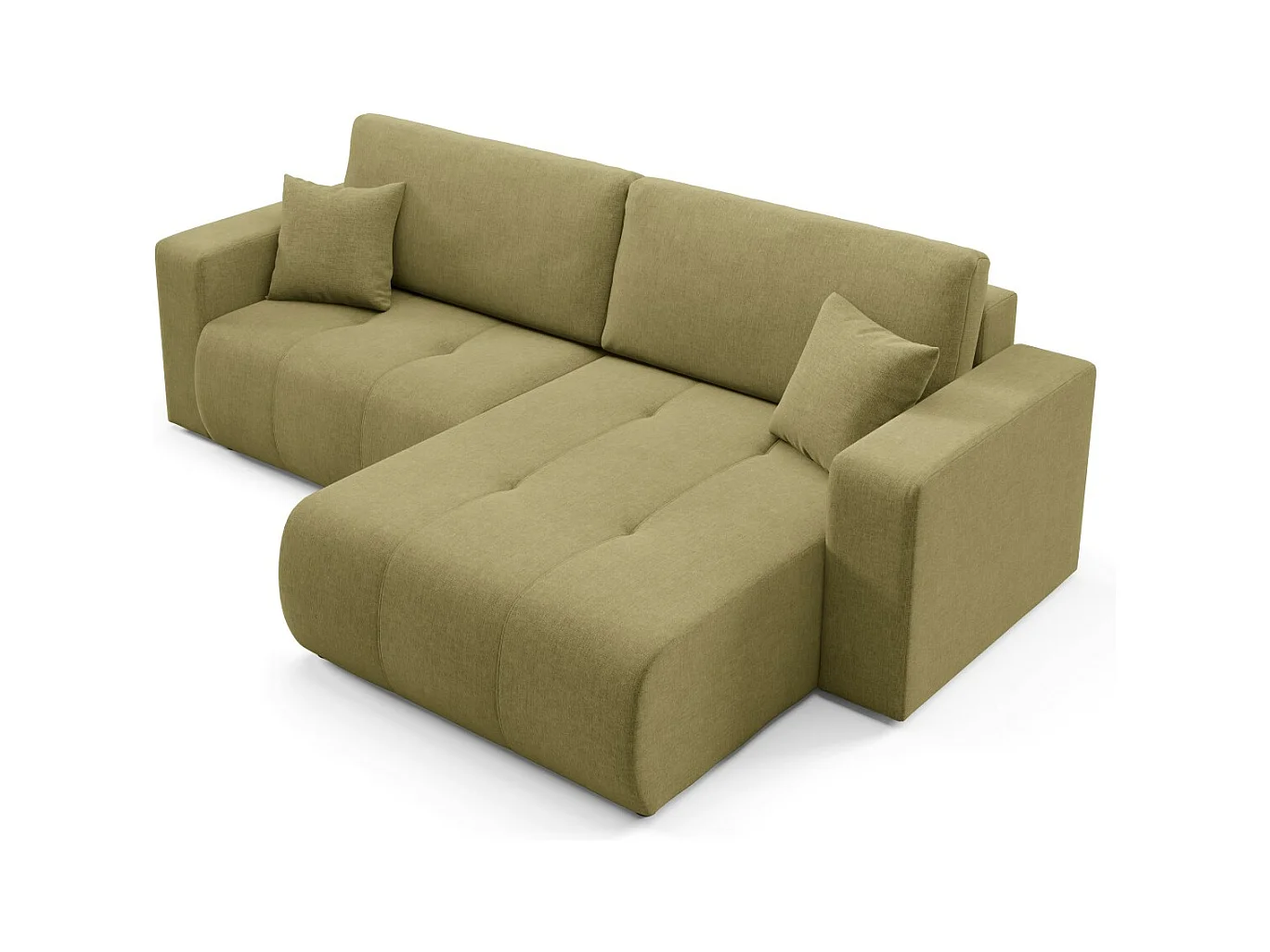 Ecksofa mit Schlaffunktion MOLINIO L Olivgrün