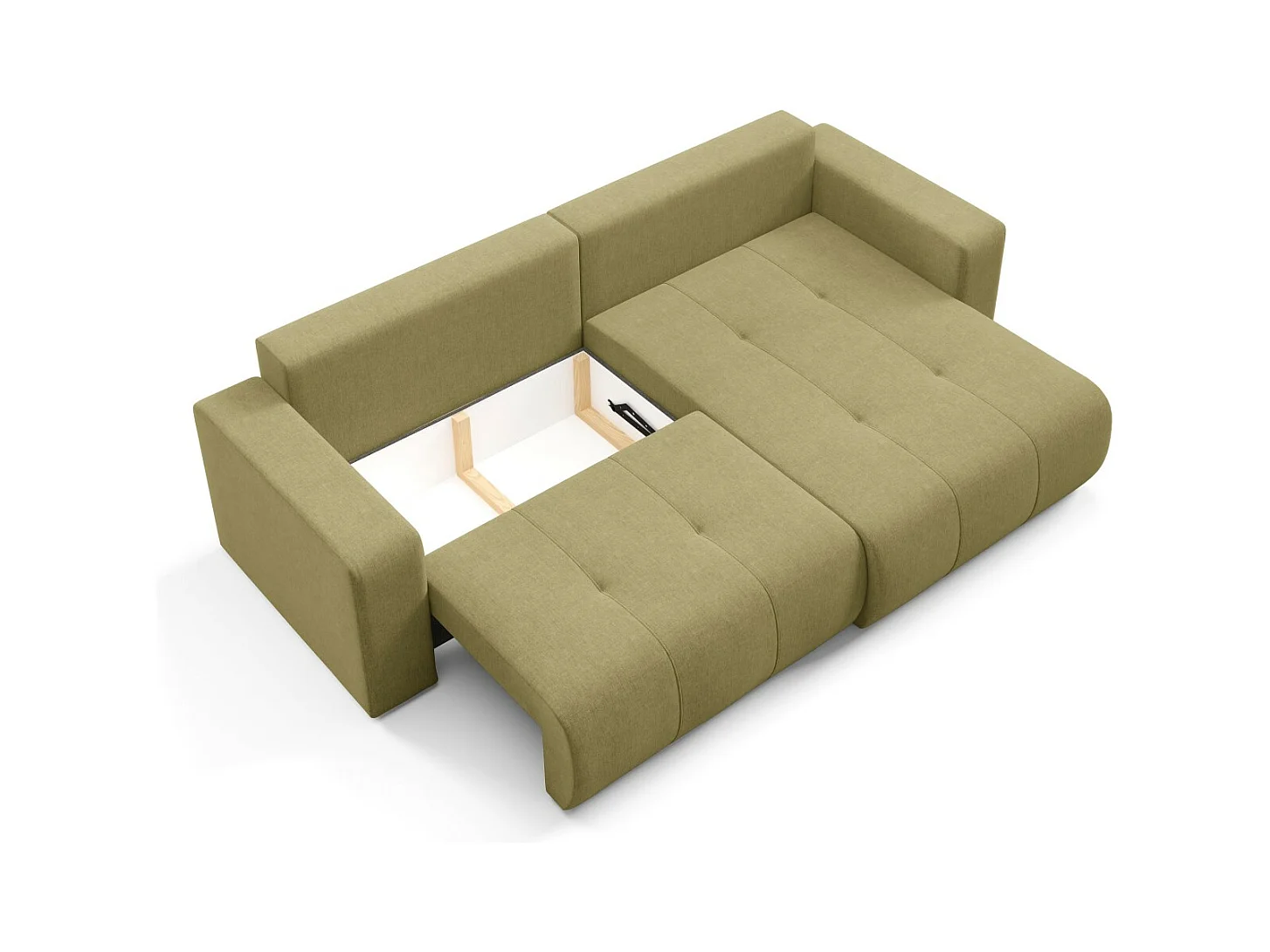 Ecksofa mit Schlaffunktion MOLINIO L Olivgrün