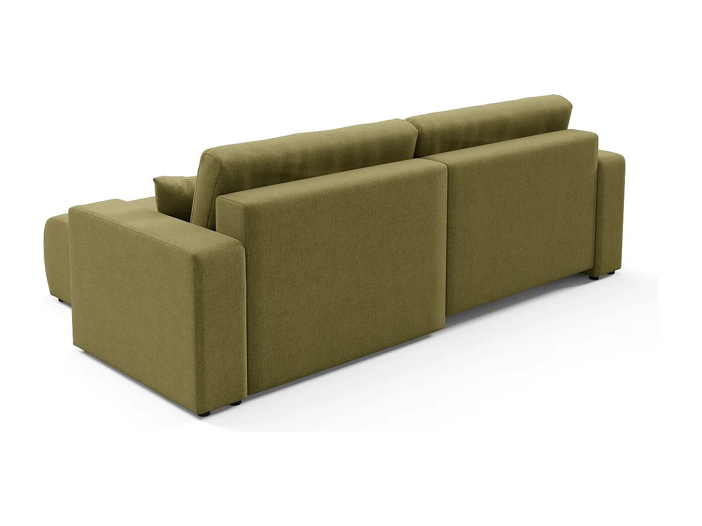 Canapé d'angle convertible MOLINIO L Vert olive