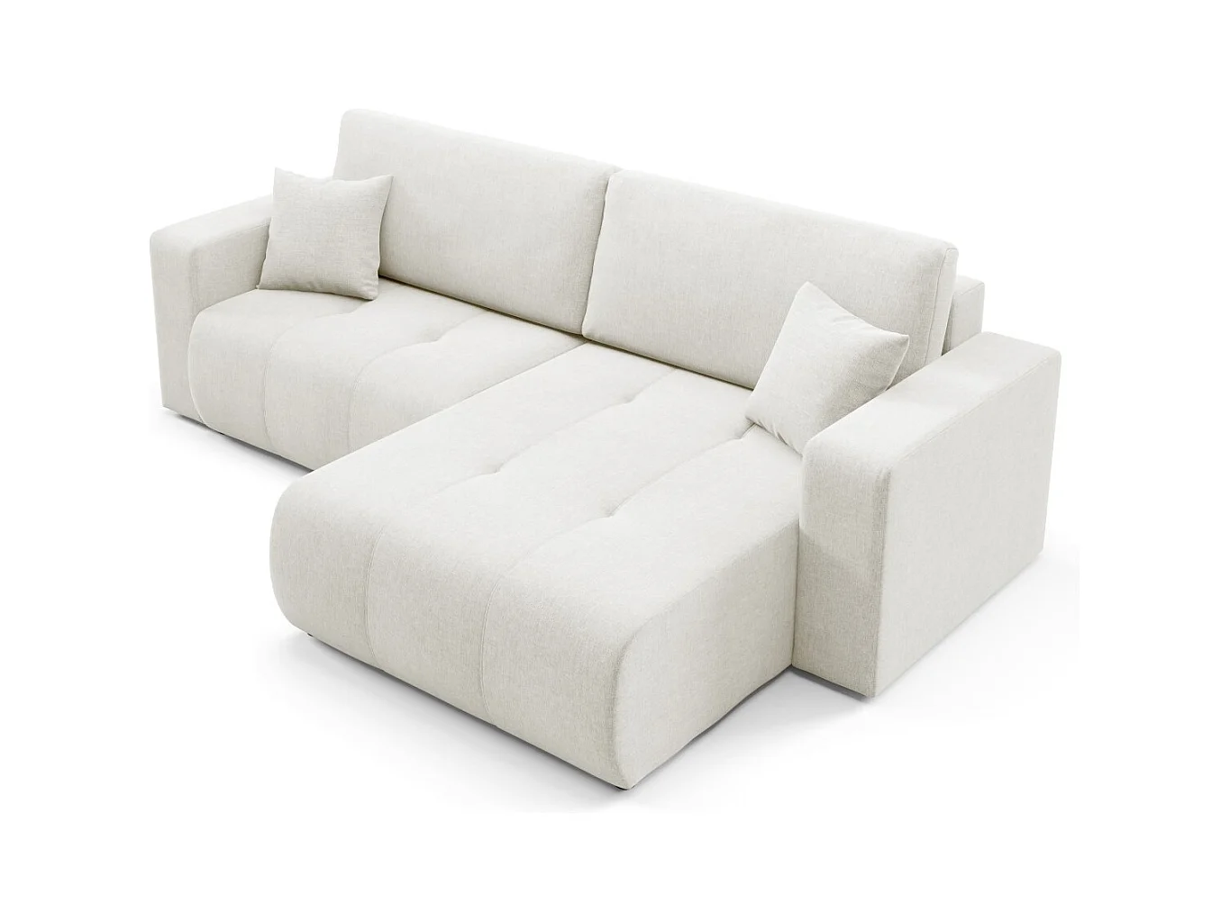 Ecksofa mit Schlaffunktion MOLINIO L Creme
