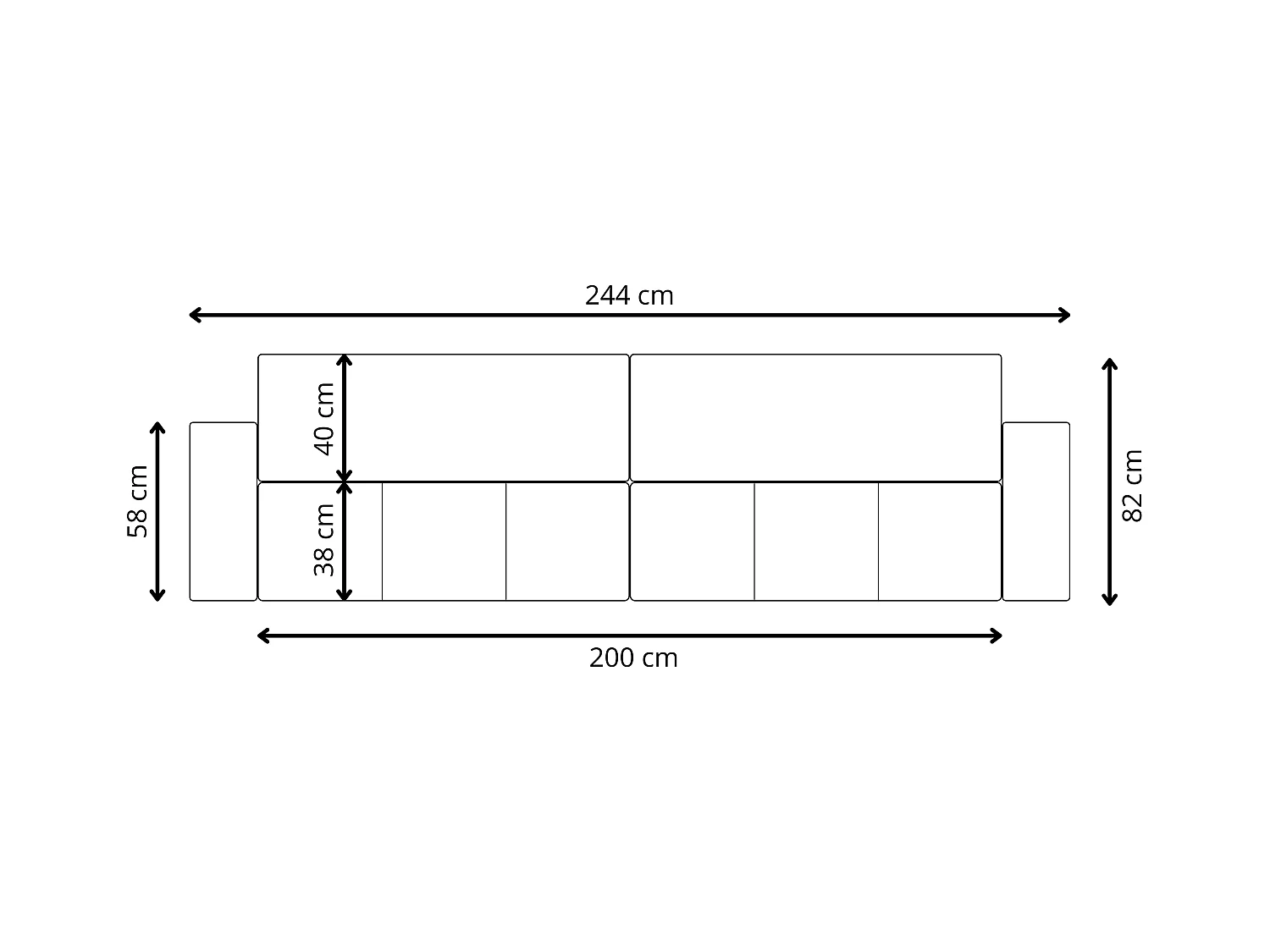 Ecksofa mit Schlaffunktion MOLINIO L Creme