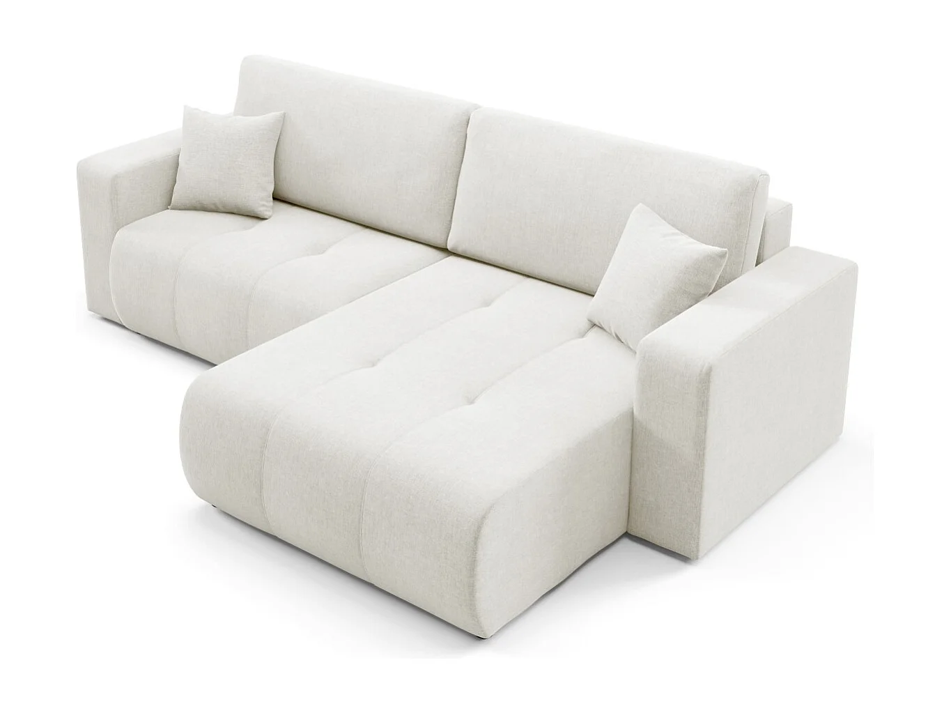 Ecksofa mit Schlaffunktion MOLINIO L Creme