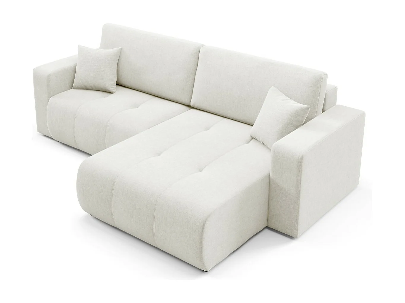 Ecksofa mit Schlaffunktion MOLINIO L Creme