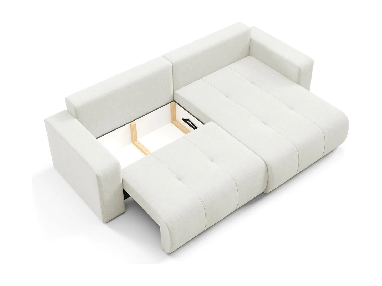 Ecksofa mit Schlaffunktion MOLINIO L Creme