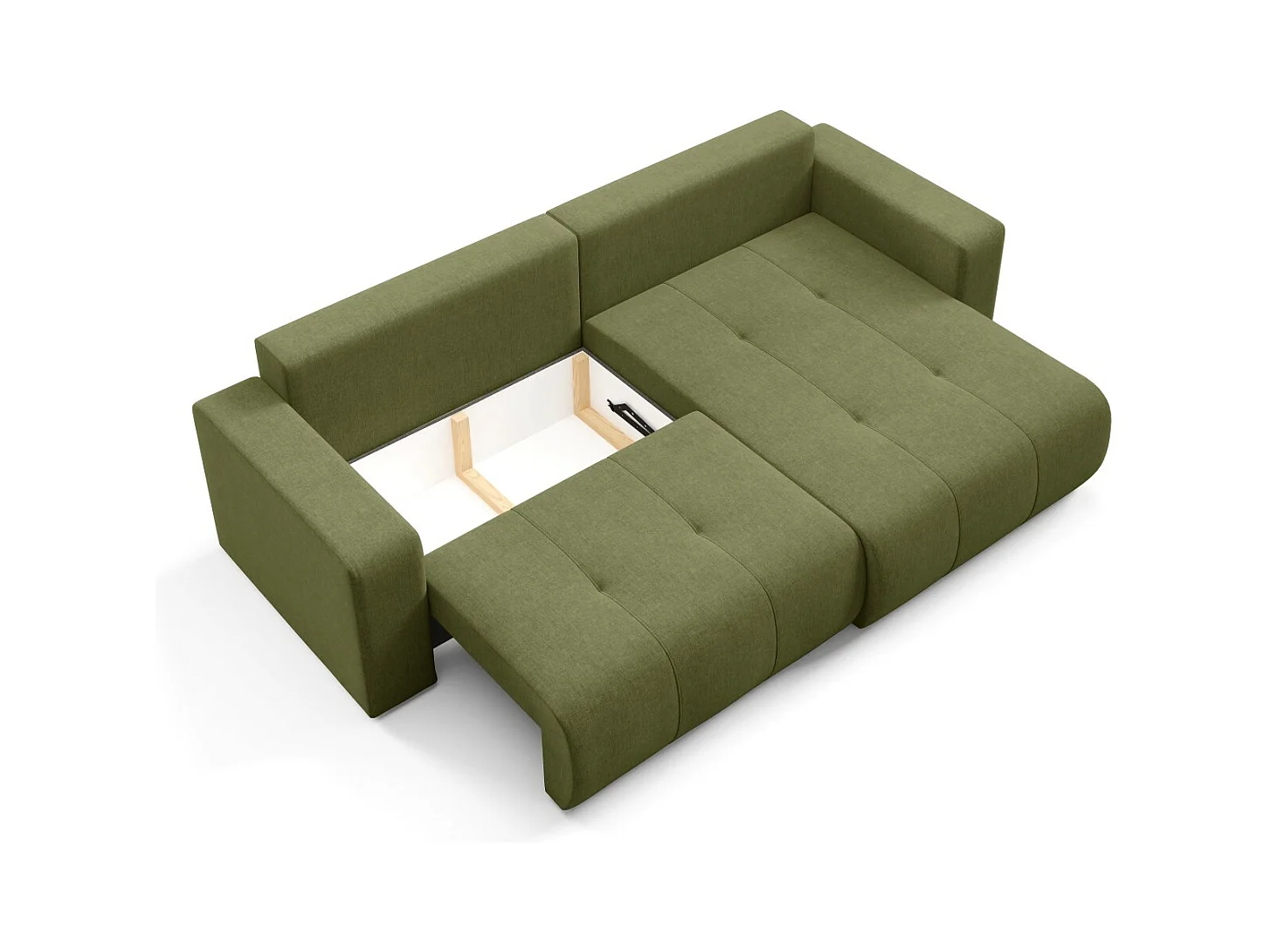 Ecksofa mit Schlaffunktion MOLINIO L Grün