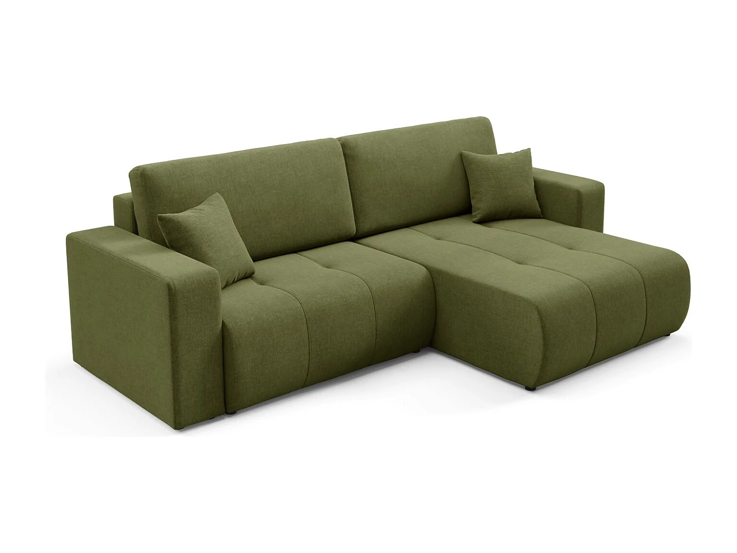 Canapé d'angle convertible MOLINIO L Vert