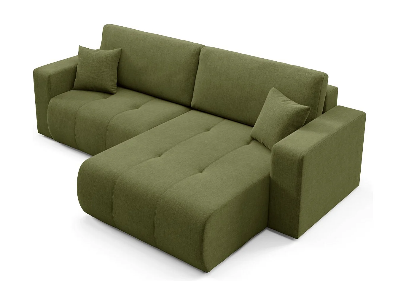 Canapé d'angle convertible MOLINIO L Vert