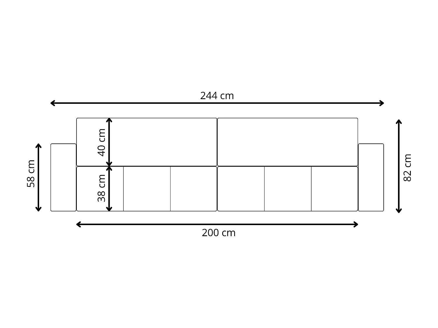Canapé d'angle convertible MOLINIO L Vert