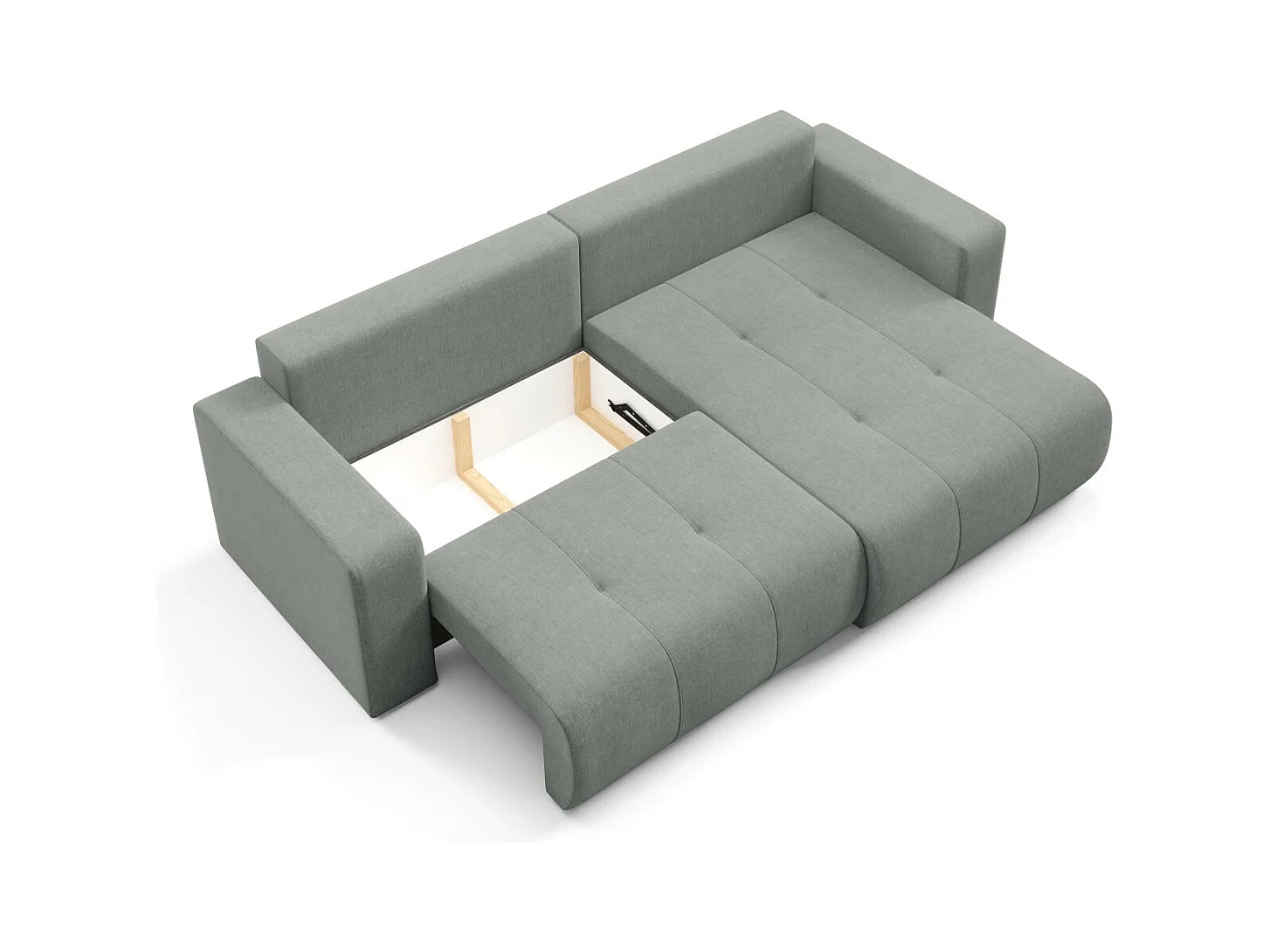 Ecksofa mit Schlaffunktion MOLINIO L Hellgrau