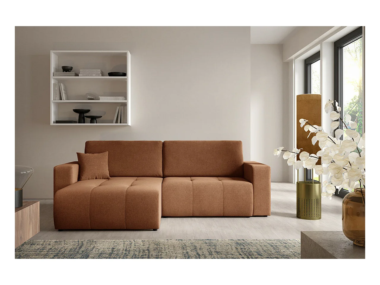 Ecksofa mit Schlaffunktion MOLINIO L Orange