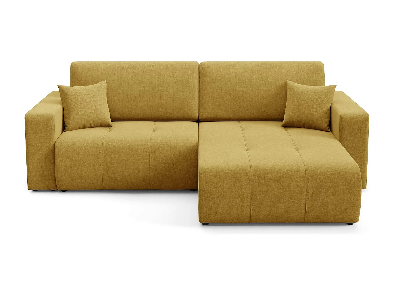 Canapé d'angle convertible MOLINIO L Jaune