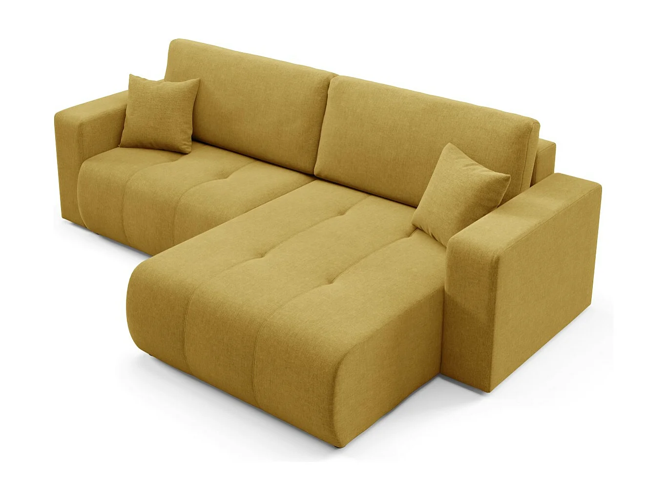 Canapé d'angle convertible MOLINIO L Jaune