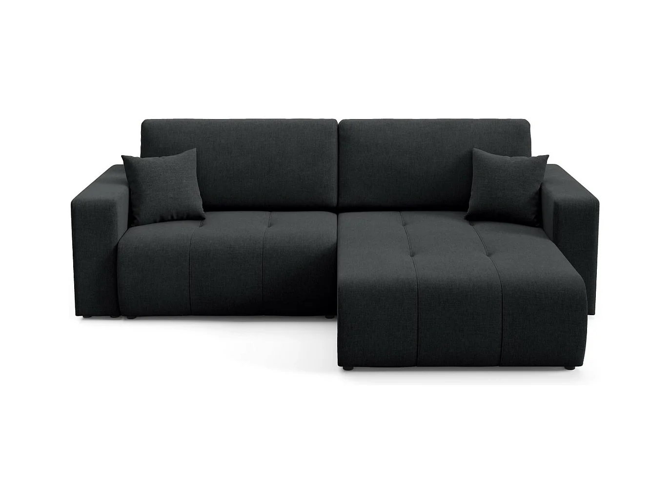 Ecksofa mit Schlaffunktion MOLINIO L Schwarz