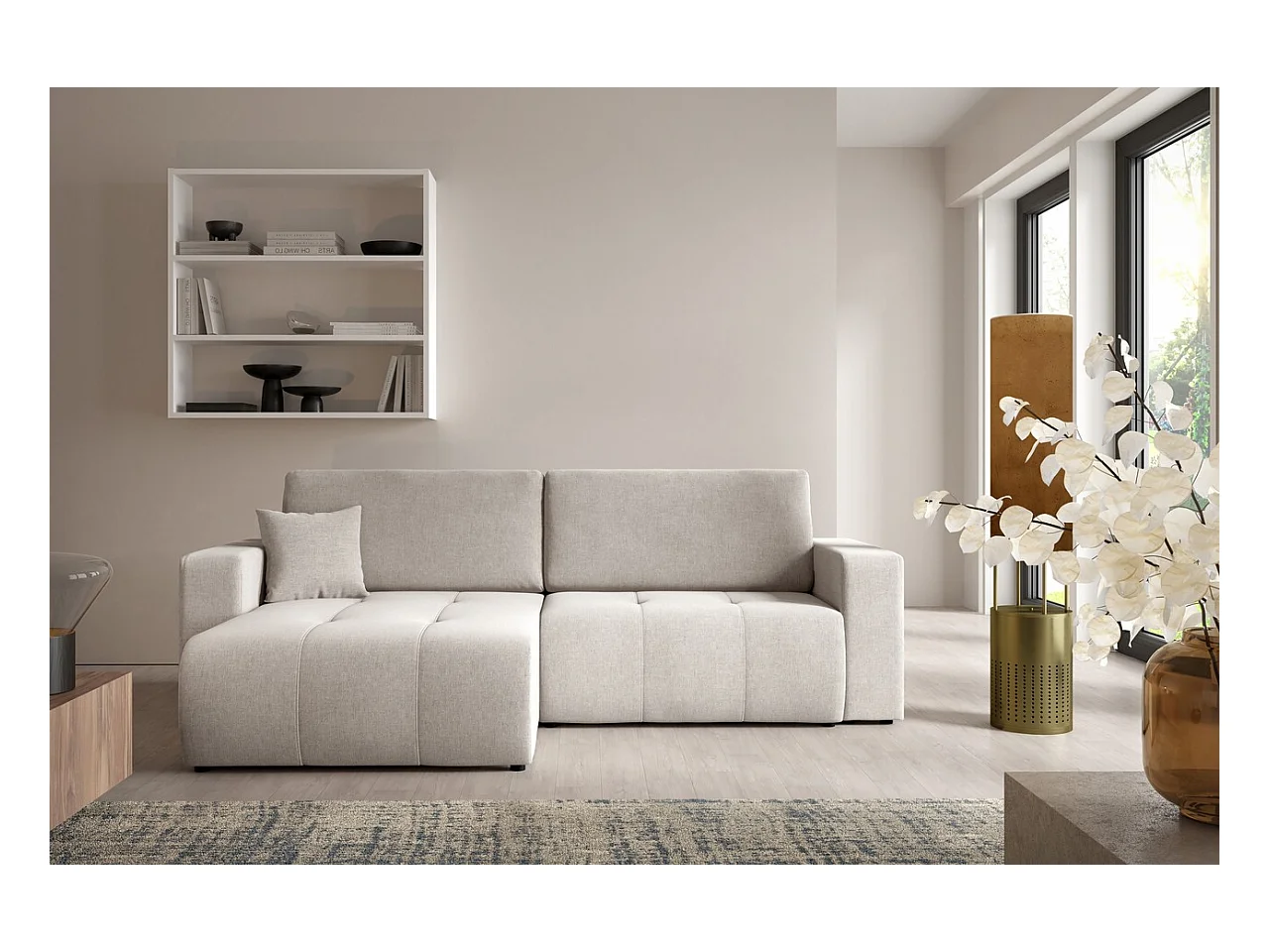 Ecksofa mit Schlaffunktion MOLINIO L Grau