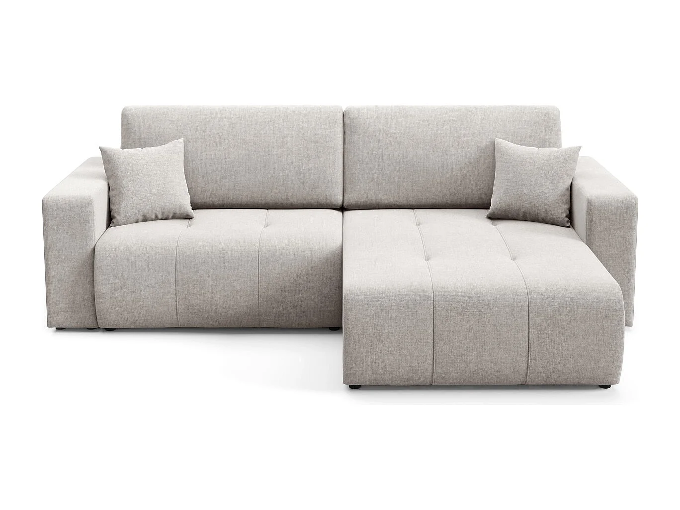 Canapé d'angle convertible MOLINIO L Gris