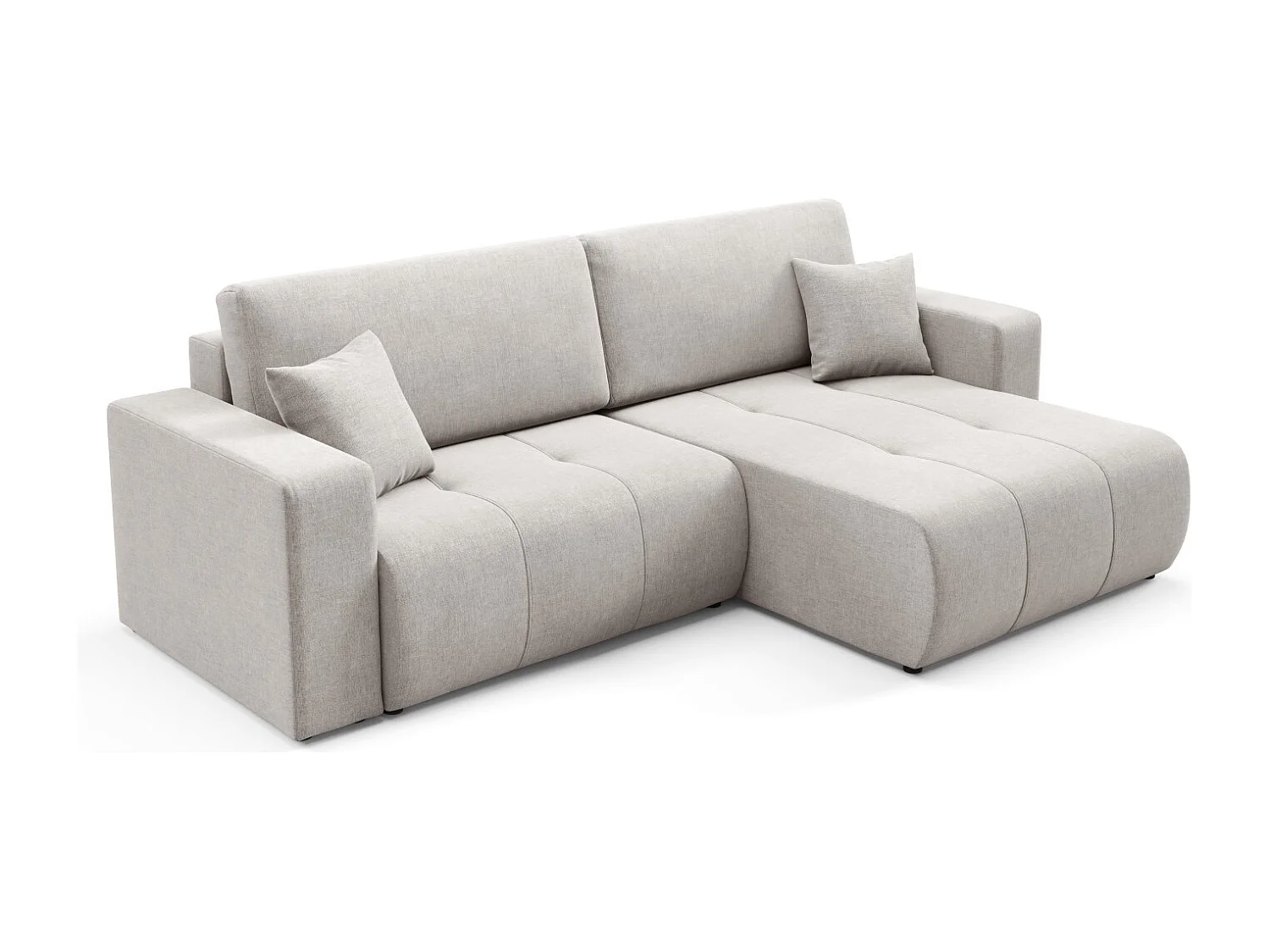 Canapé d'angle convertible MOLINIO L Gris