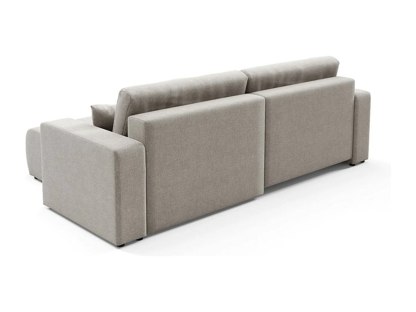 Canapé d'angle convertible MOLINIO L Gris