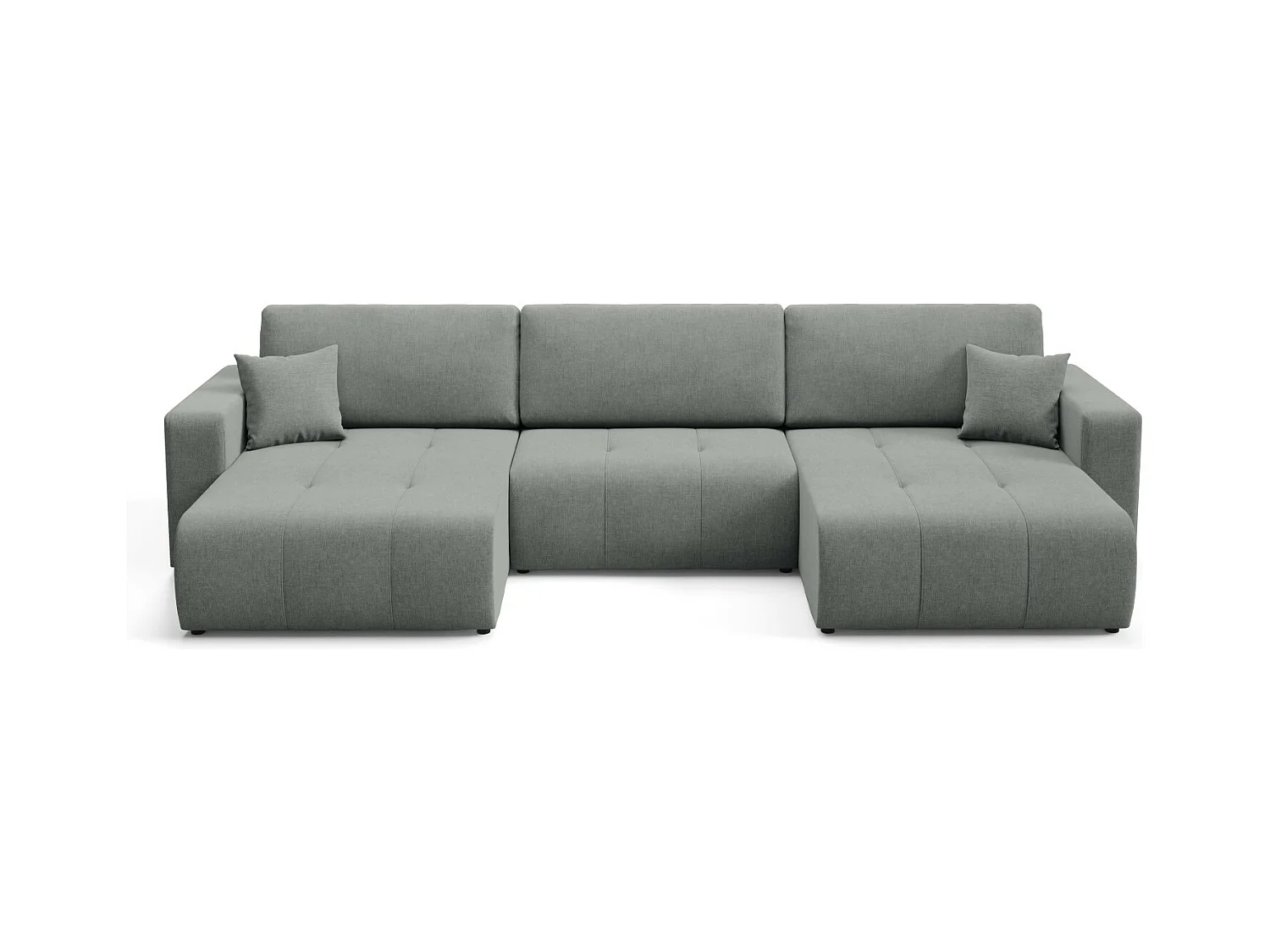 Ecksofa mit Schlaffunktion MOLINIO U Hellgrau