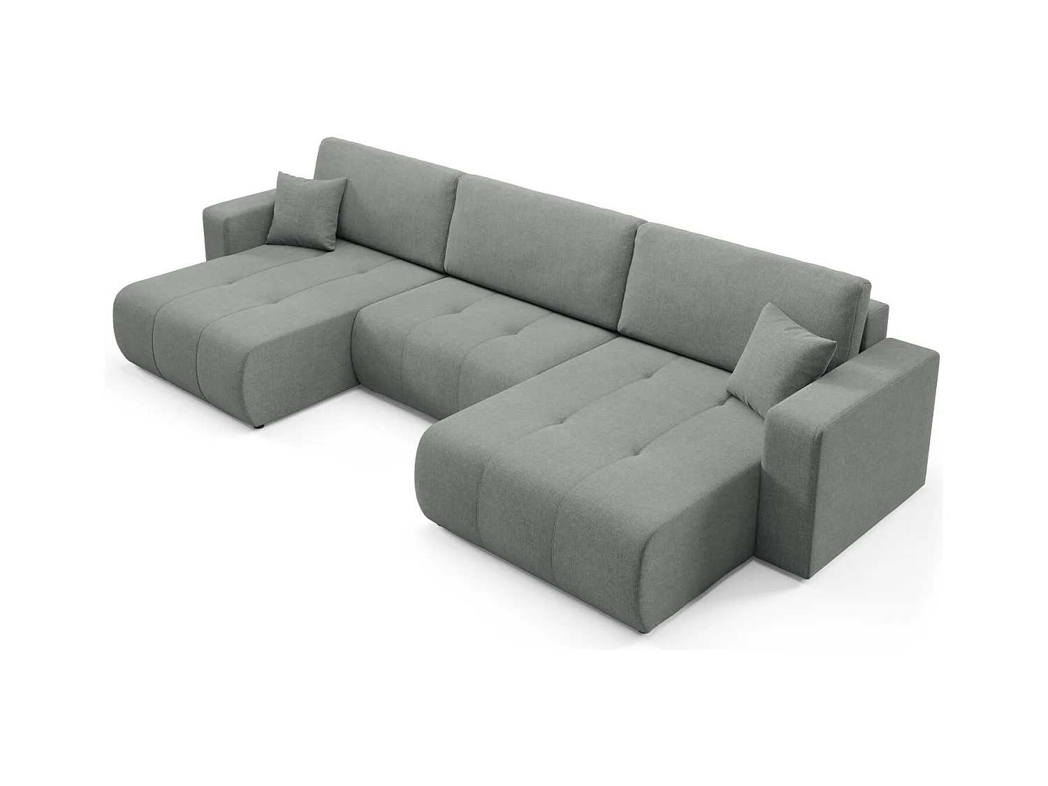 Ecksofa mit Schlaffunktion MOLINIO U Hellgrau