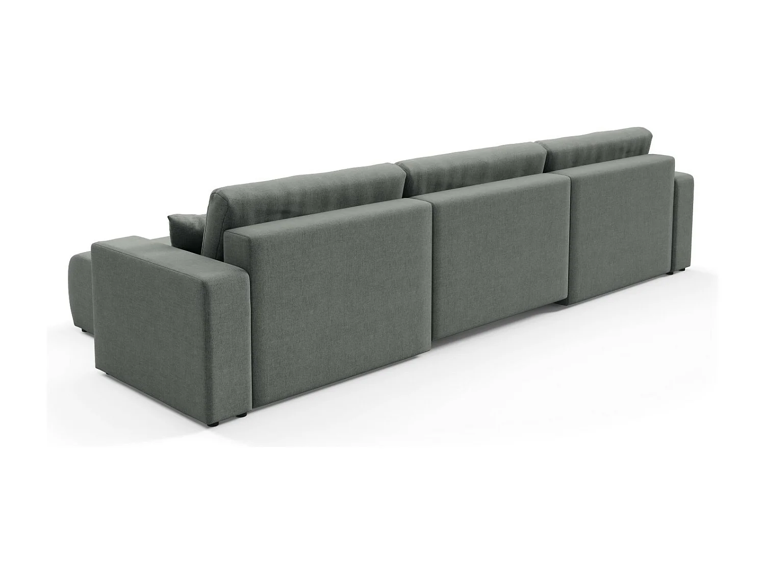 Canapé d'angle convertible MOLINIO U Gris clair