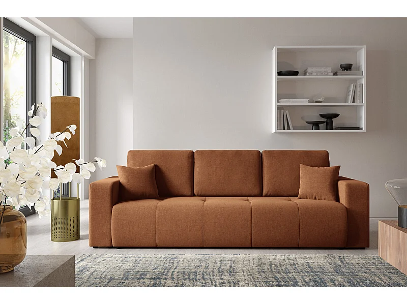 Schlafsofa mit Bettkasten MOLINIO Orange