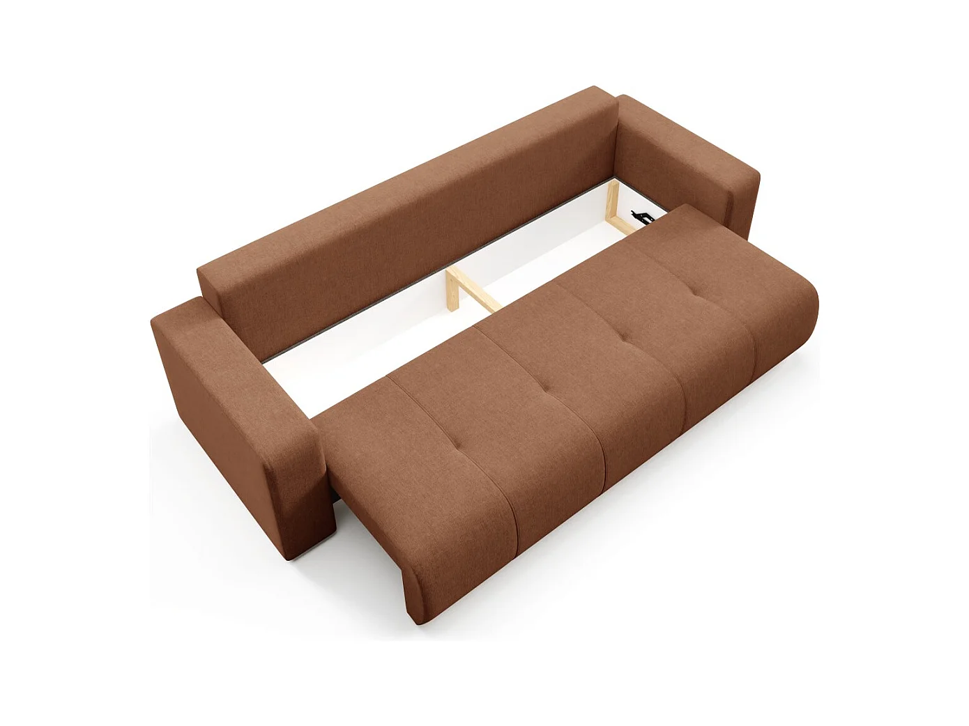 Schlafsofa mit Bettkasten MOLINIO Orange