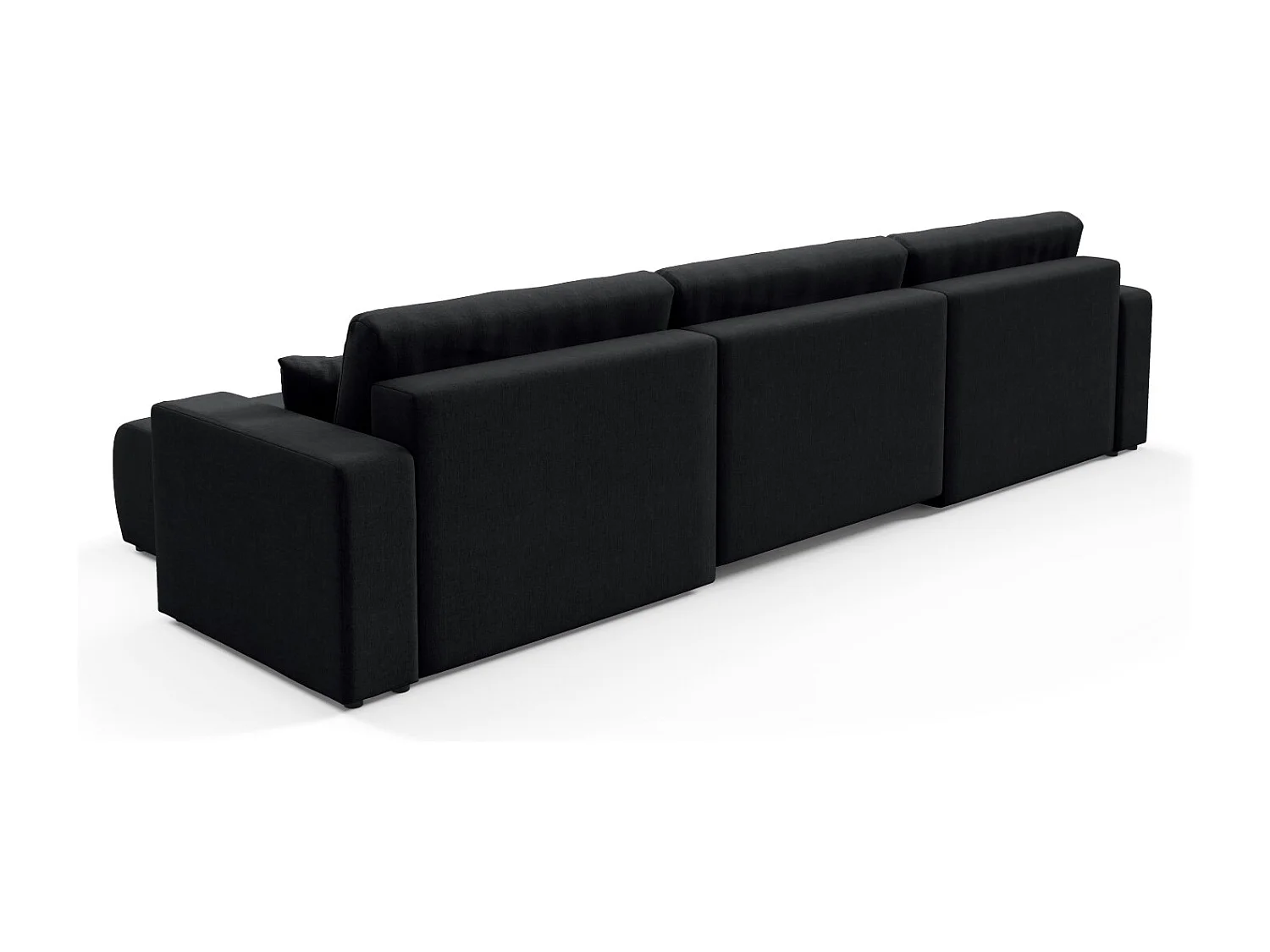 Canapé d'angle convertible MOLINIO U Noir