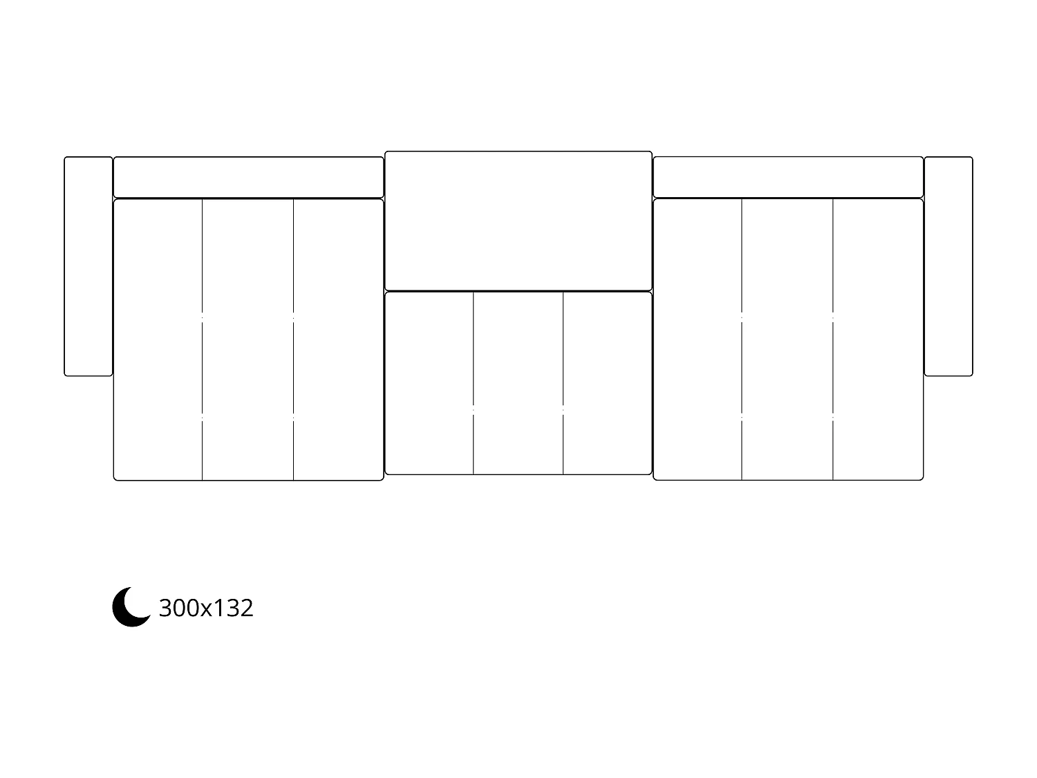 Canapé d'angle convertible MOLINIO U Noir