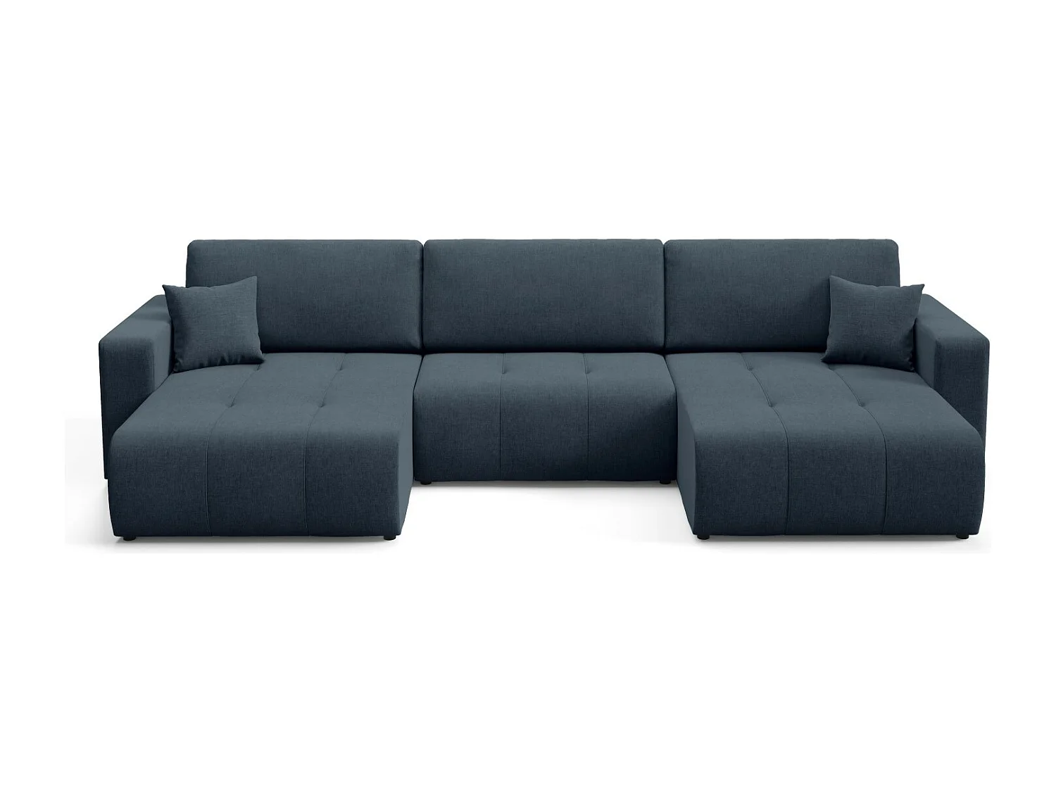 Hoekbankbed MOLINIO U Blauw