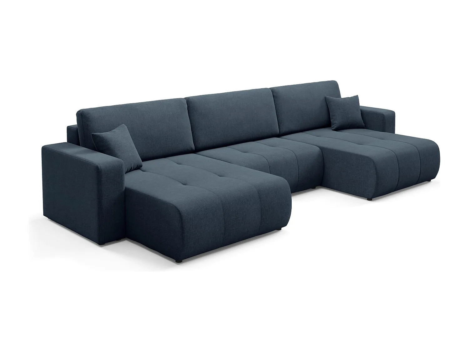 Hoekbankbed MOLINIO U Blauw