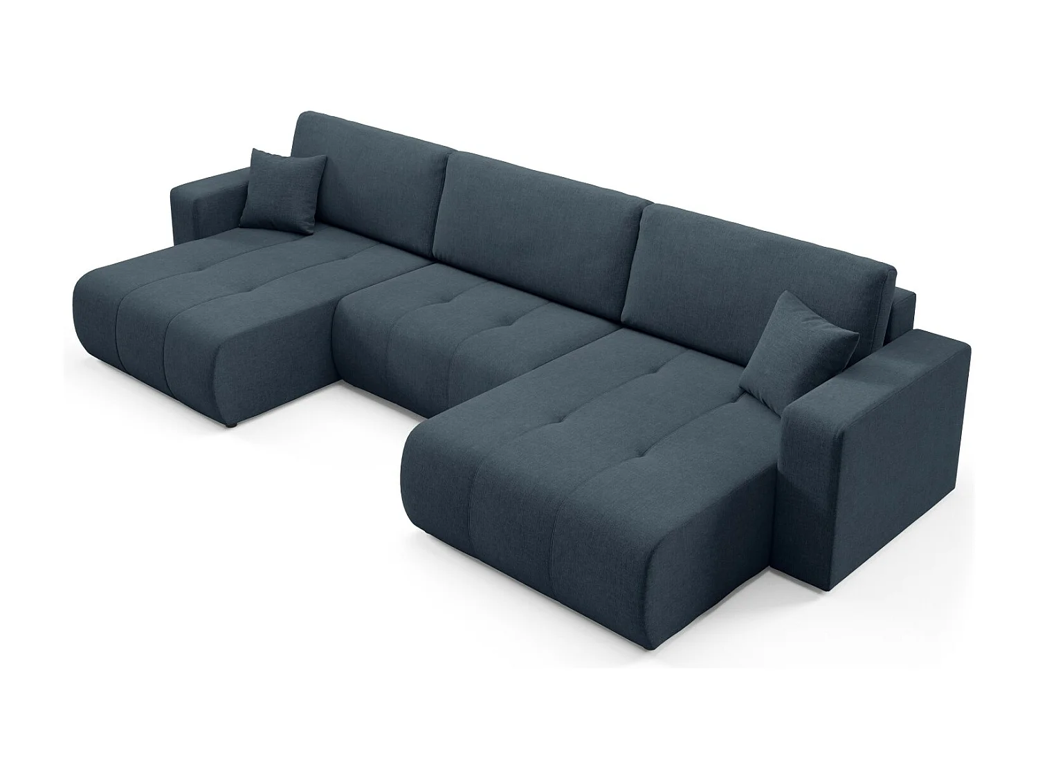 Hoekbankbed MOLINIO U Blauw