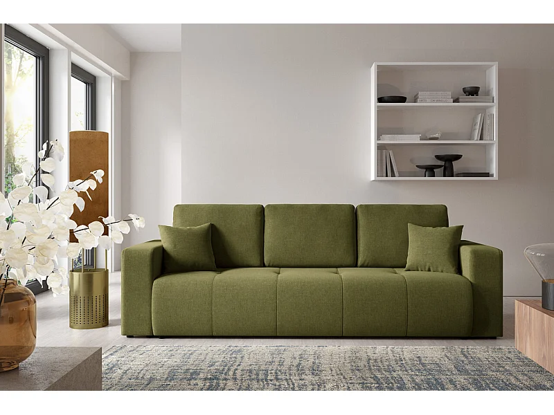 Schlafsofa mit Bettkasten MOLINIO Grün