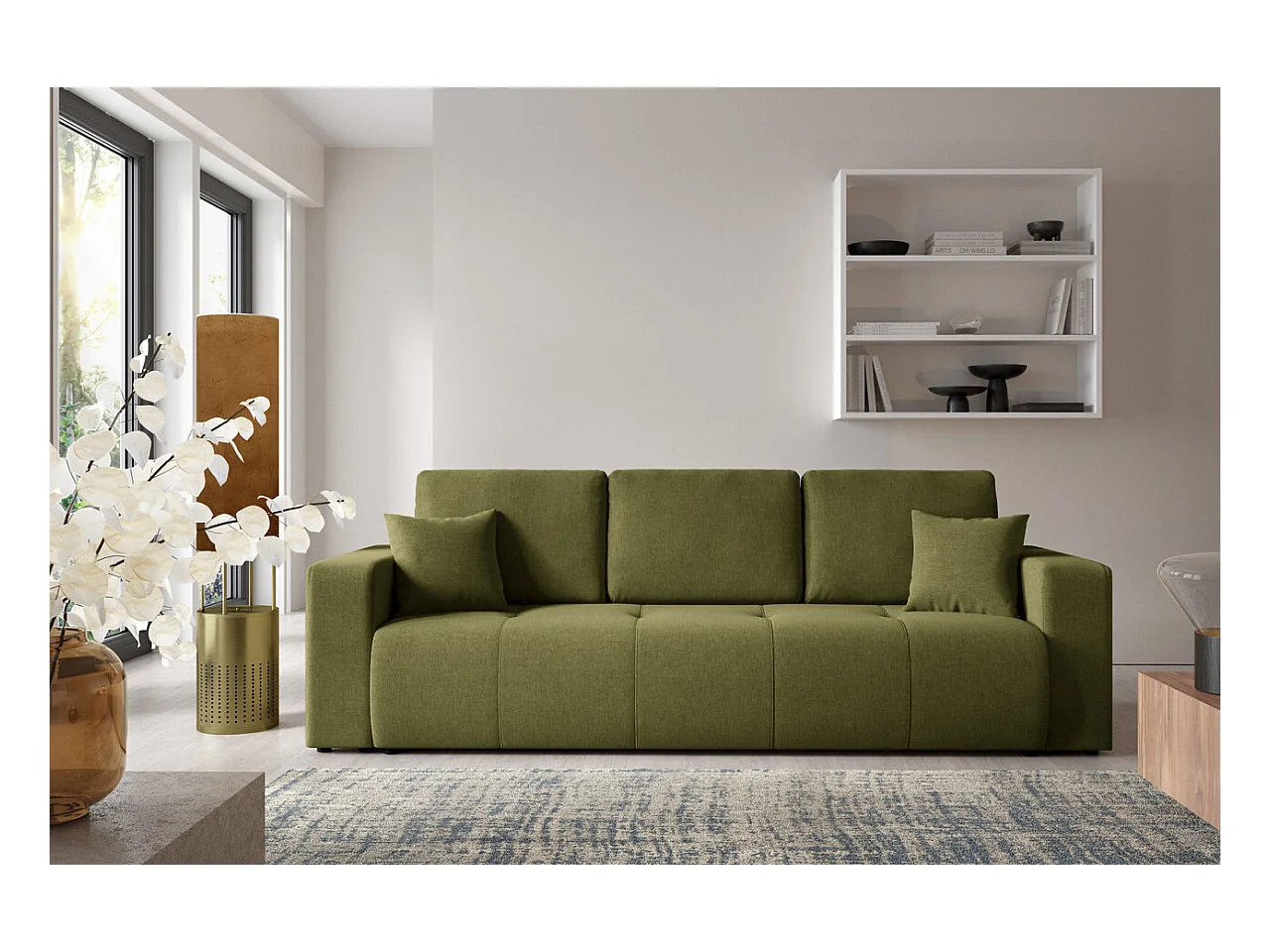 Canapé convertible MOLINIO Vert