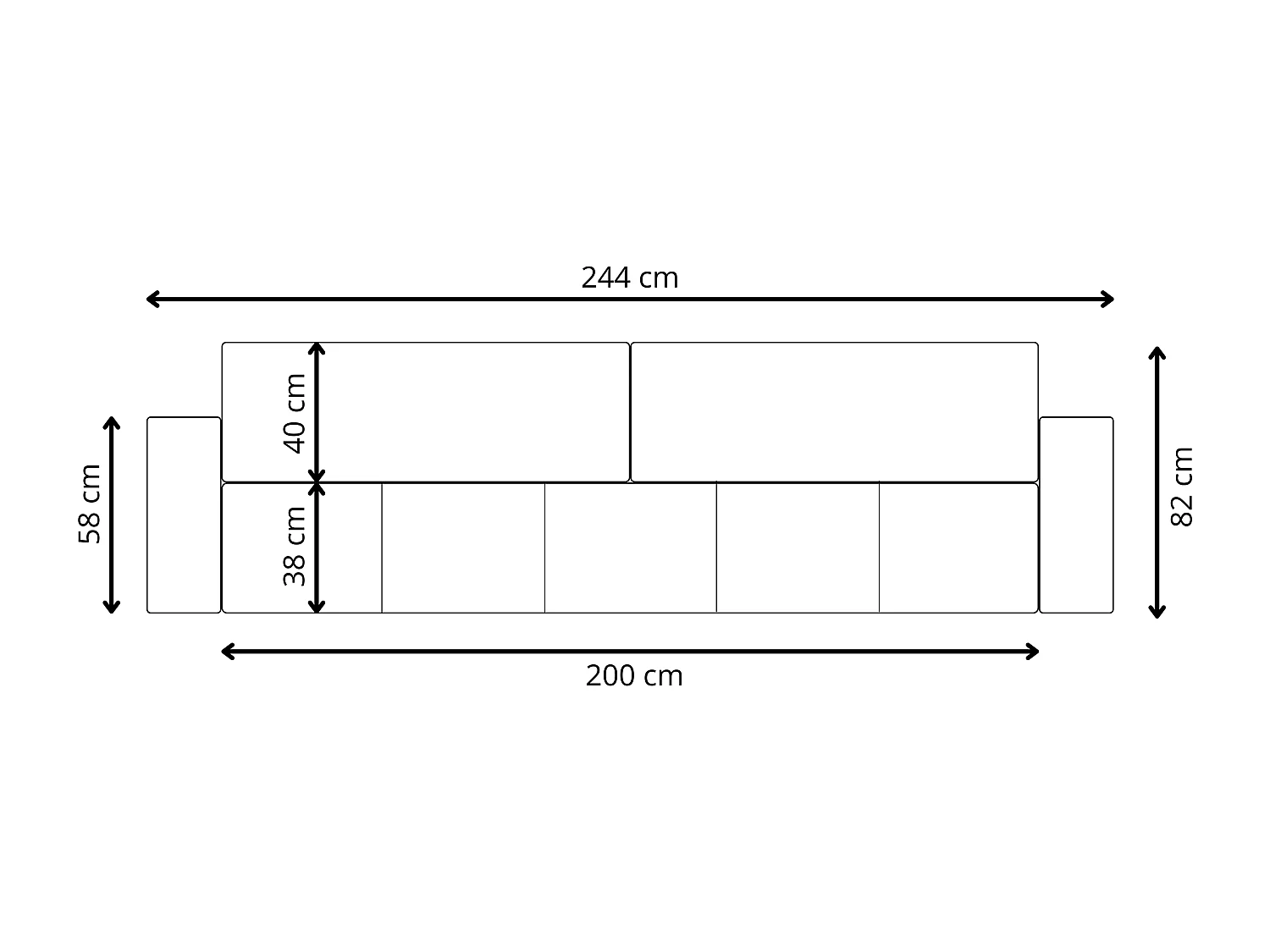 Canapé convertible MOLINIO Vert