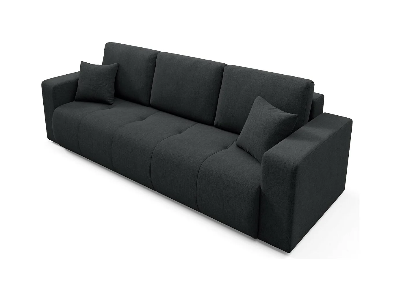Schlafsofa mit Bettkasten MOLINIO Schwarz