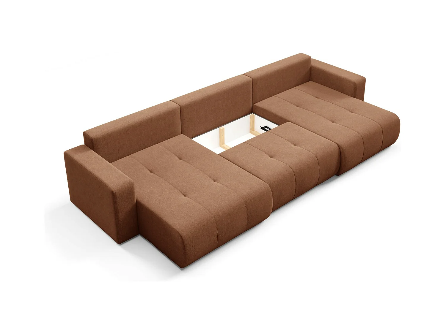 Ecksofa mit Schlaffunktion MOLINIO U Orange