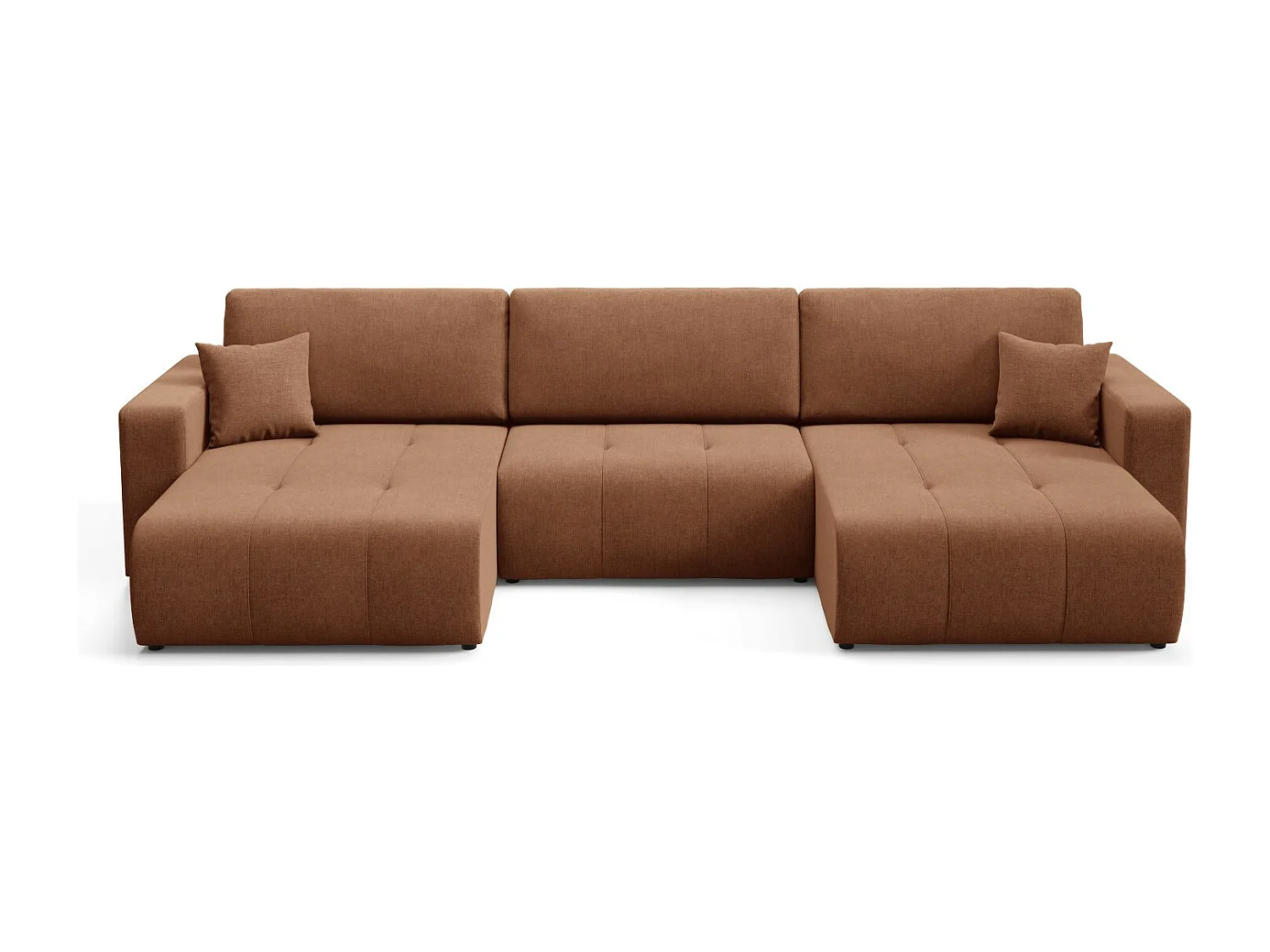 Canapé d'angle convertible MOLINIO U Orange